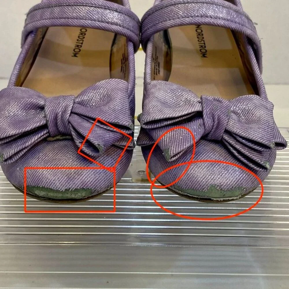 3/$20 Bundle •Nordstrom Purple Mary Jane Glitter Toddler Girl Shoes Lavender 12M